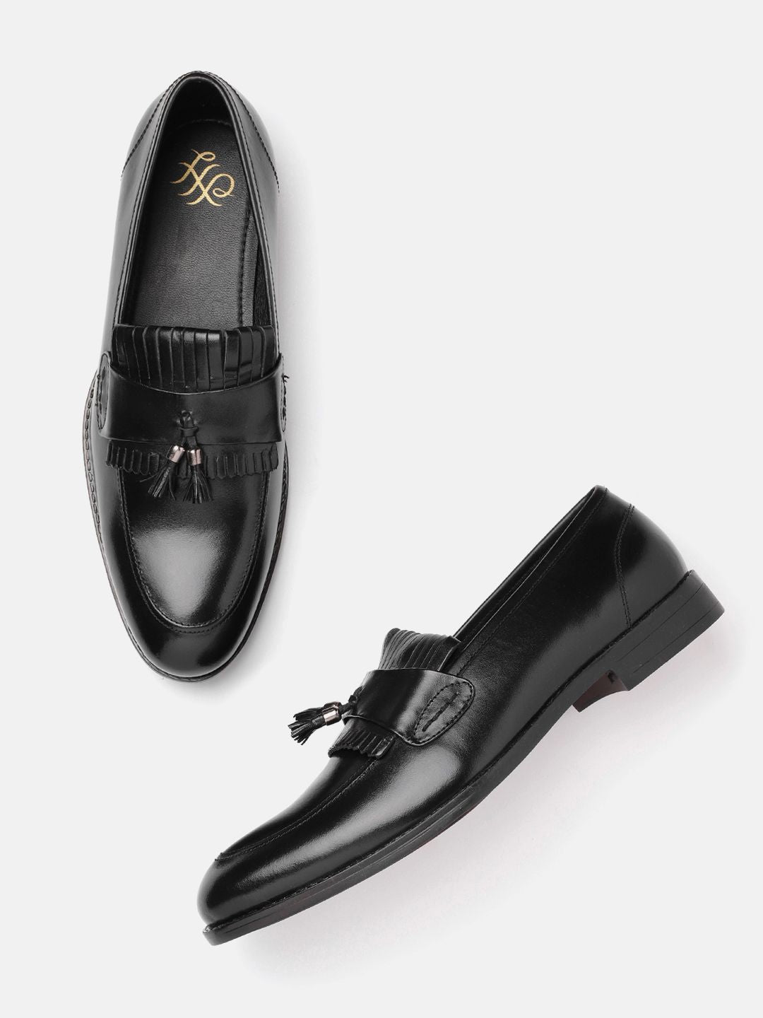 House of Pataudi Men Tasselled Formal Loafers