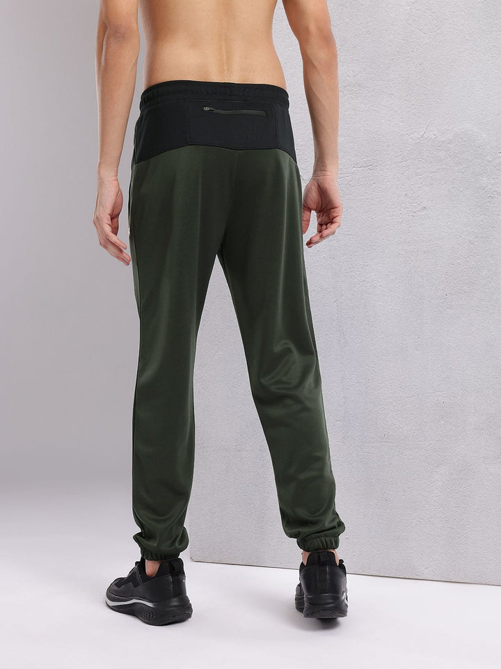 HRX by Hrithik Roshan Men Contrast Waistband Rapid-Dry Running Joggers