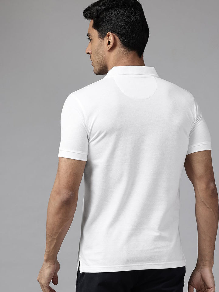 Park Avenue Solid Polo Collar T-shirt