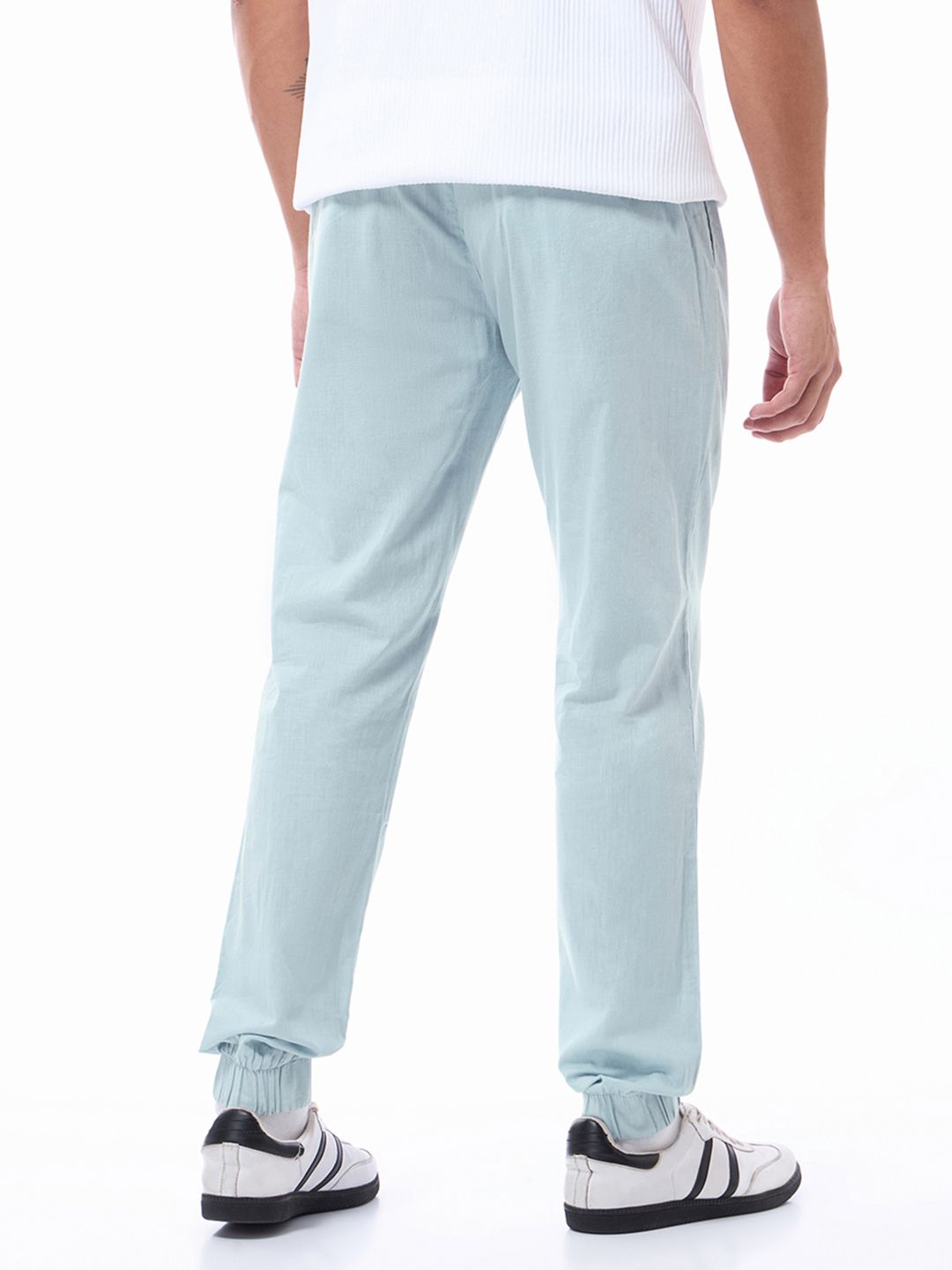 Bewakoof Men Sky Blue Joggers