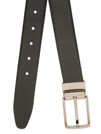 Teakwood Leathers Men Textured Leather Reversible Formal Belt