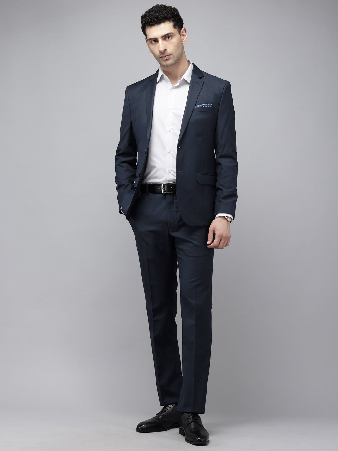 Park Avenue Super Slim Fit Notched Lapel Collar 2 Piece Formal Suit