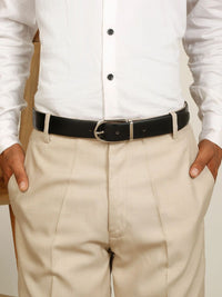 Teakwood Leathers Men Leather Reversible Formal Belt