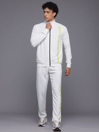 HRX by Hrithik Roshan Striped Detail Rapid-Dry Running Zip-Up Tracksuit