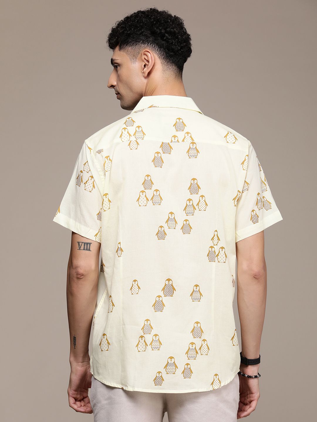 DENNISON Block Printed Casual Shirt