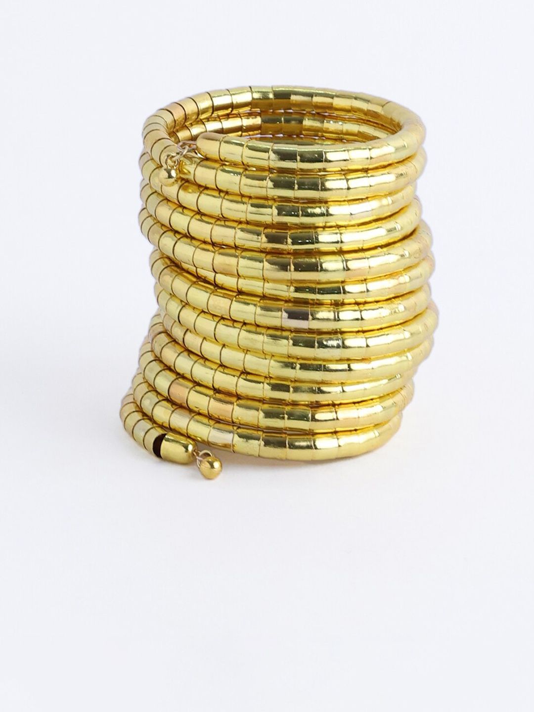 PANASH Gold-Plated Spiral Bracelet Bangles