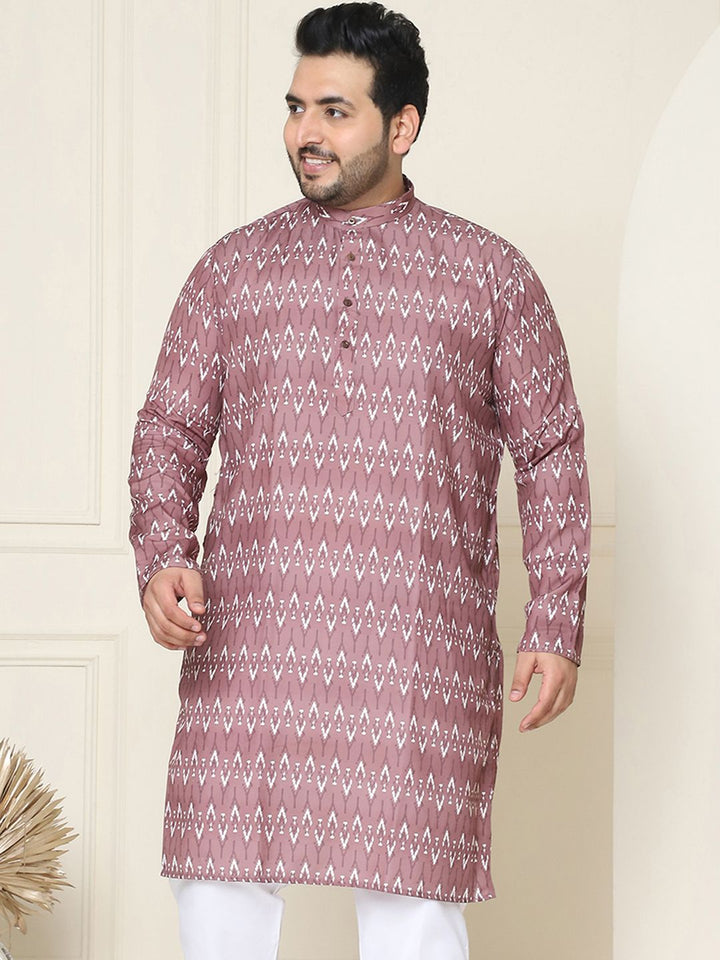 SOJANYA PLUS Geometric Printed Cotton Kurta