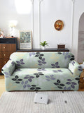 Cortina Green & White Floral Printed 3-Seater Sofa Cover