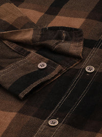 The Indian Garage Co Checked Pure Cotton Casual Shirt