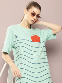 DILLINGER Printed Oversized Pure Cotton T-shirt