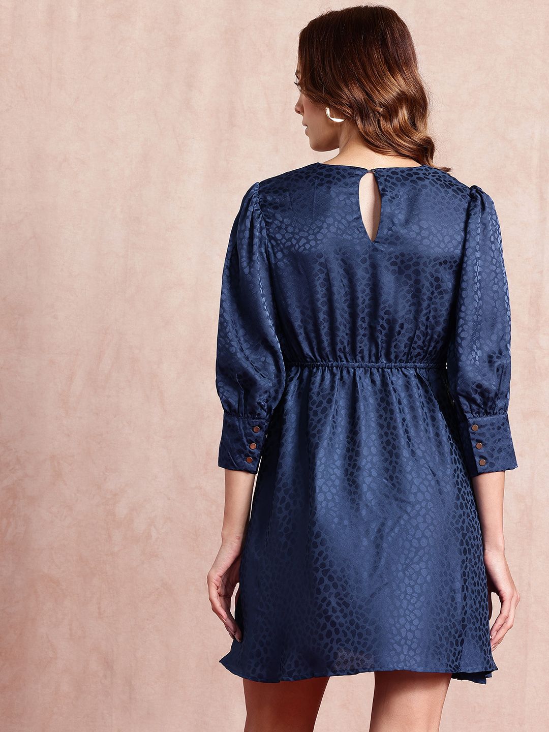 all about you Animal Satin A-Line Mini Dress