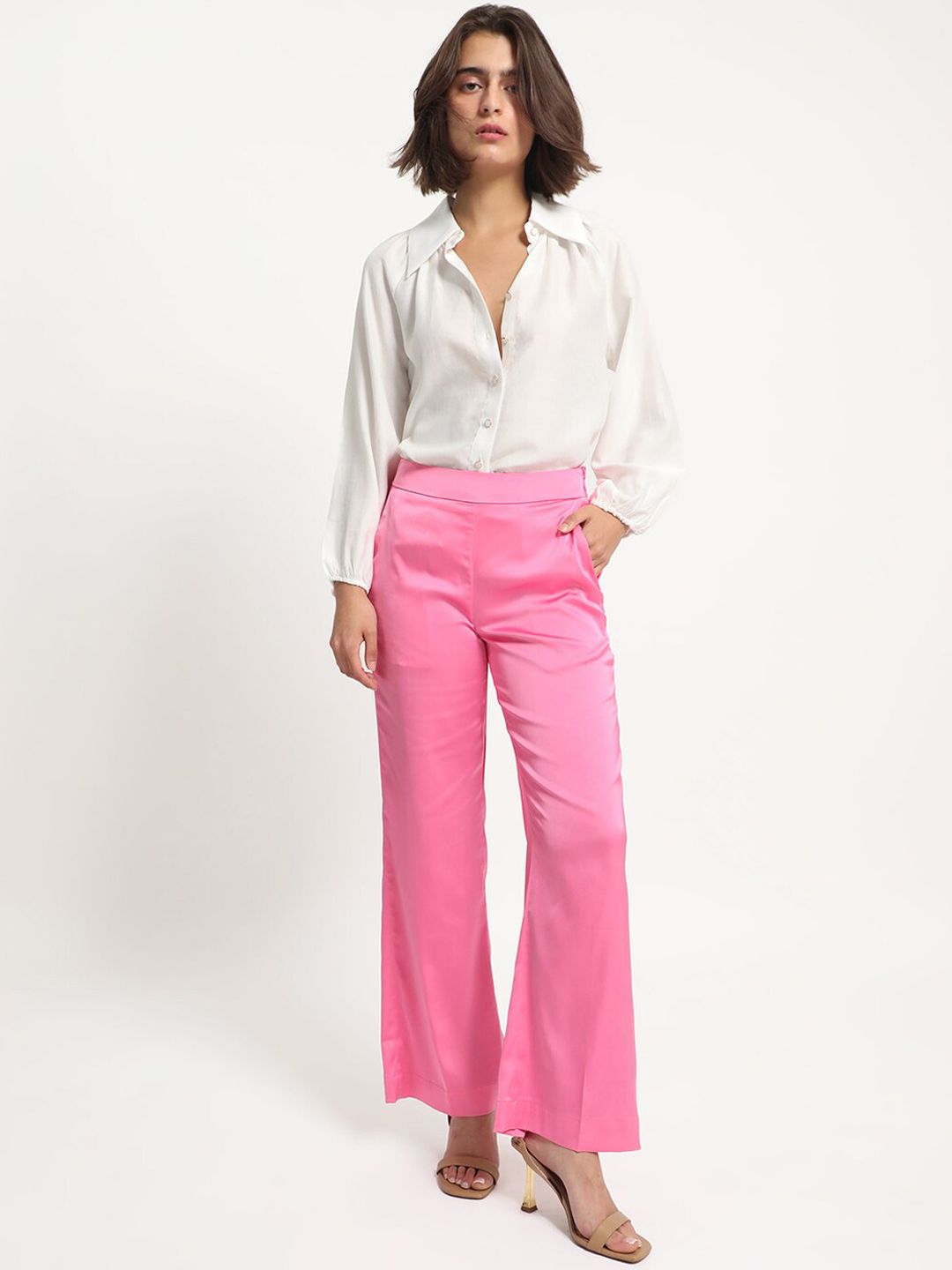 RAREISM Women High-Rise Parallel Trousers
