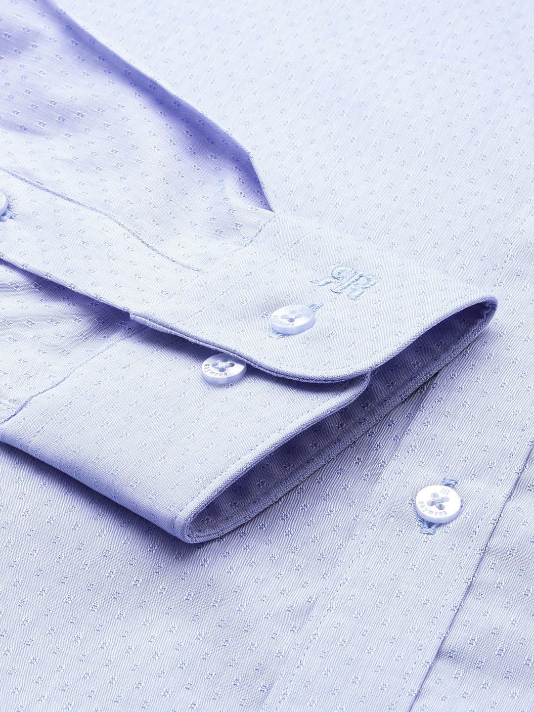 Raymond Slim Fit Textured Pure Cotton Formal Shirt