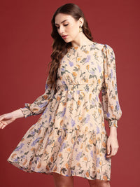 all about you Floral Print Fit & Flare Dress