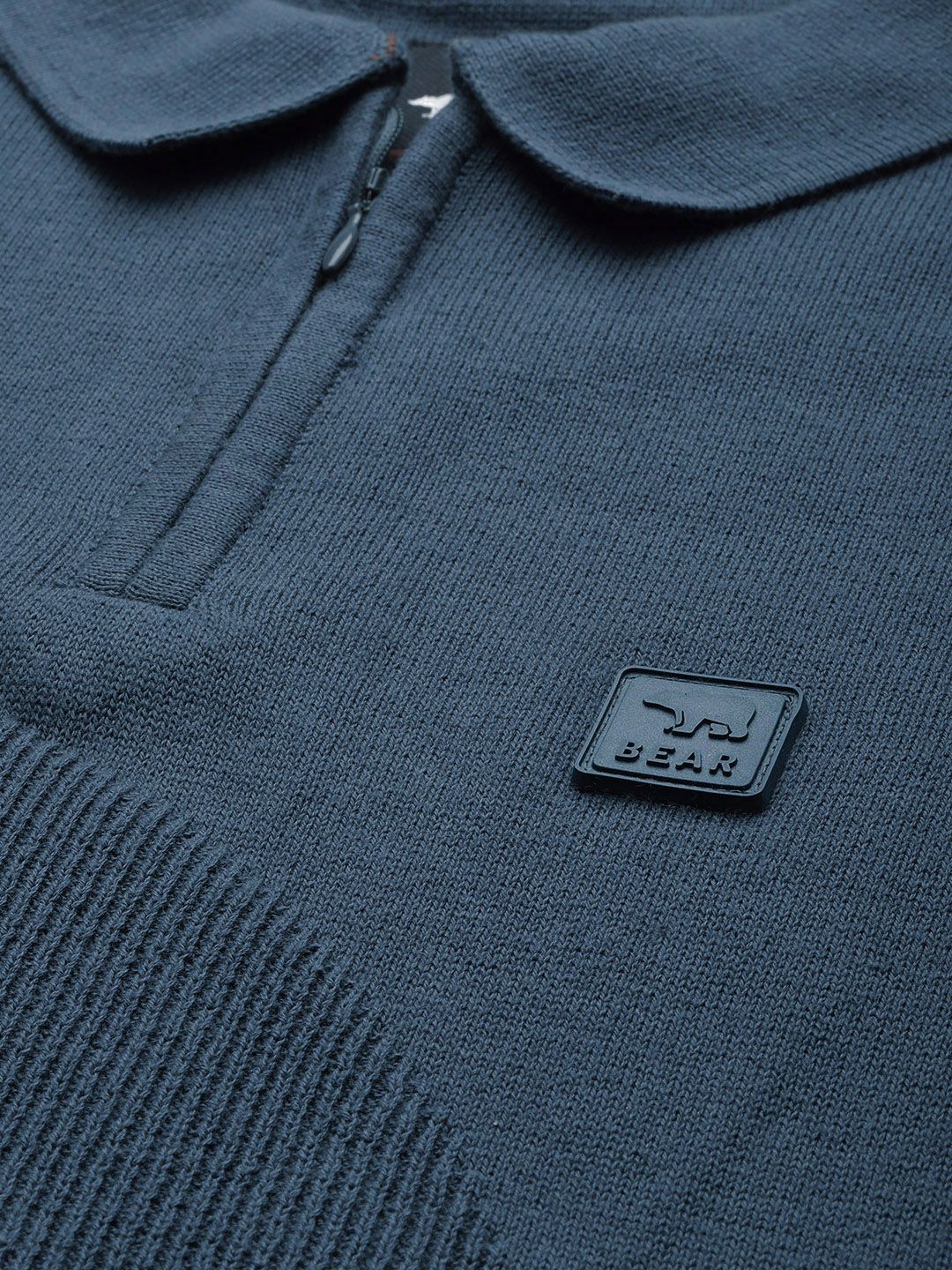 THE BEAR HOUSE Ardor Edition Men Cotton Brand Logo Printed Polo Collar Slim Fit T-shirt