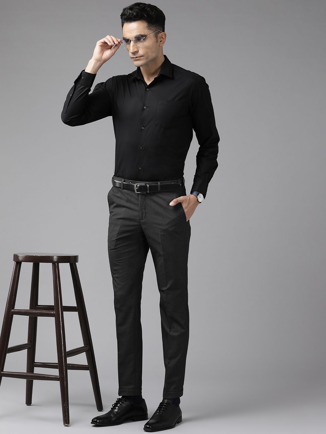 Park Avenue Men Formal Regular Trousers