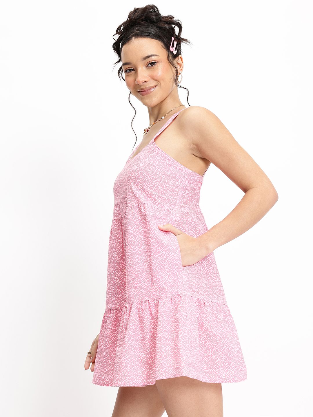 DressBerry Ruffled Romance Tiered A-Line Top