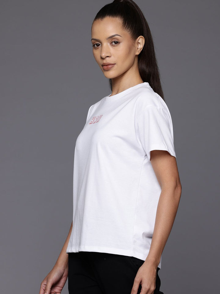 HRX by Hrithik Roshan Printed Drop-Shoulder Sleeves Lifestyle T-shirt