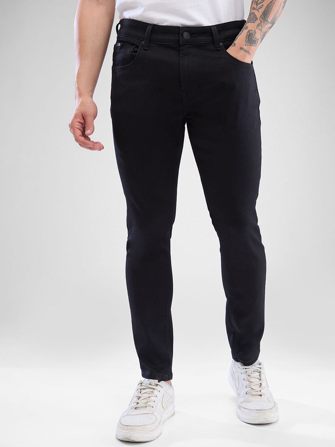 Spykar Men Slim Fit Clean Look Jeans Regingable