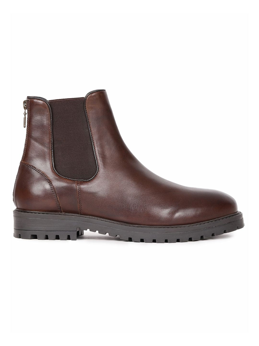 RARE RABBIT Men Gum Leather Flat Boots