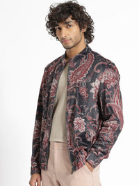 RARE RABBIT Men Dalia Tailored Fit Floral Printed Jacket