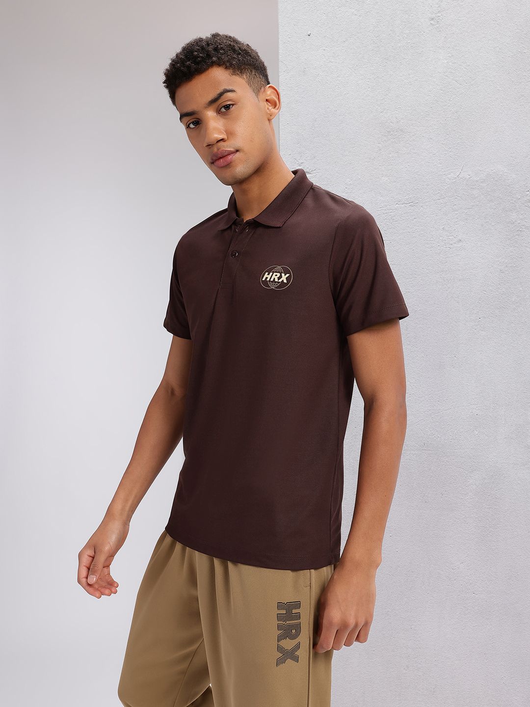 HRX by Hrithik Roshan Polo Collar T-shirt