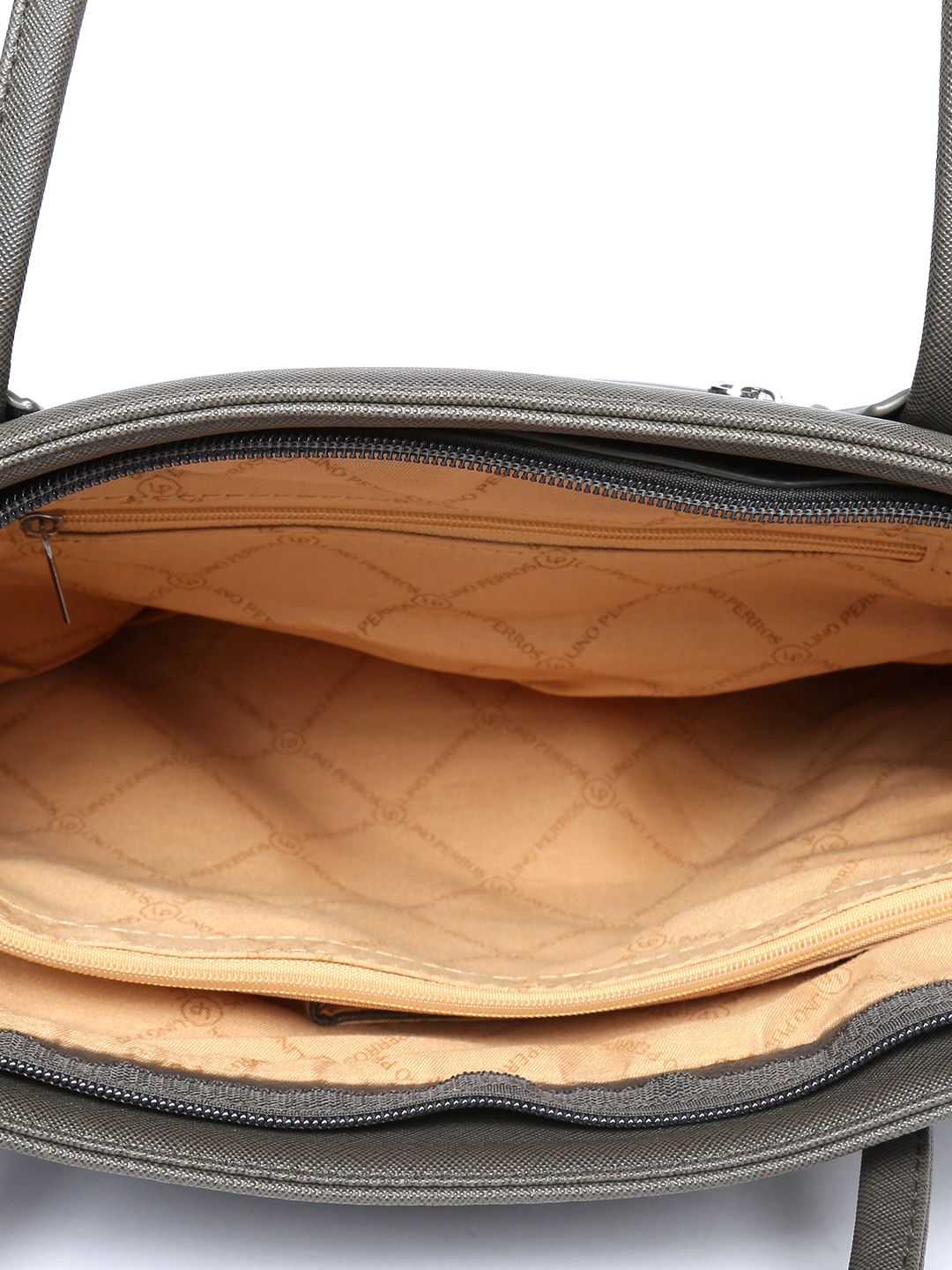 Lino Perros Grey Solid Shoulder Bag