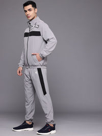 HRX by Hrithik Roshan Brand Logo Printed Rapid-Dry Running Zip-Up Tracksuit