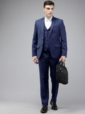 Park Avenue Self Design Textured Single Breasted 3-Peice Formal Suit