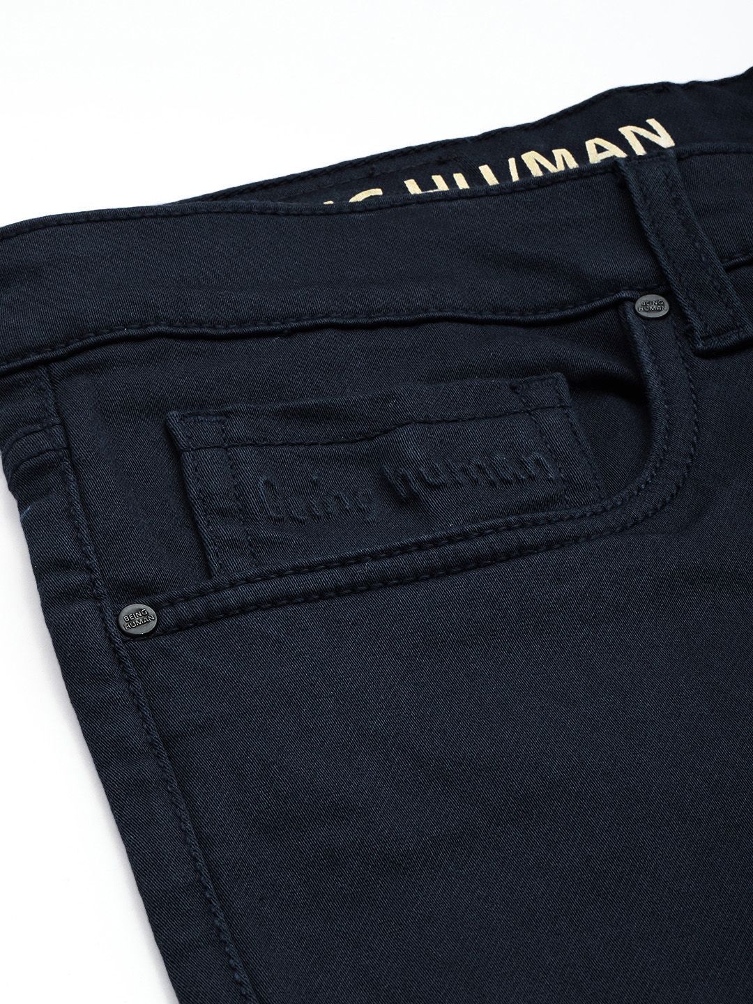 Being Human Men Skinny Fit Mid-Rise Stretchable Cropped Jeans