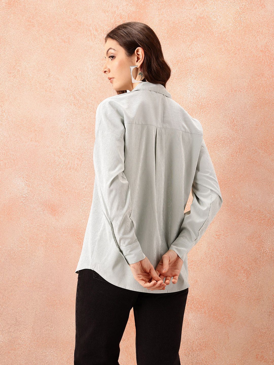 all about you Pinstripes Formal Shirt