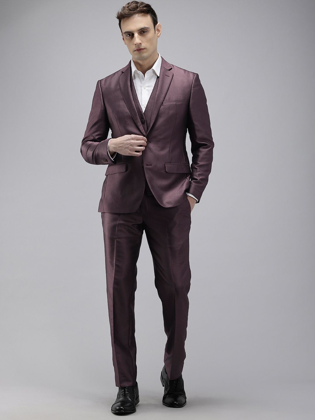 Park Avenue Single Breasted Super Slim Fit 3 Piece Party Suits