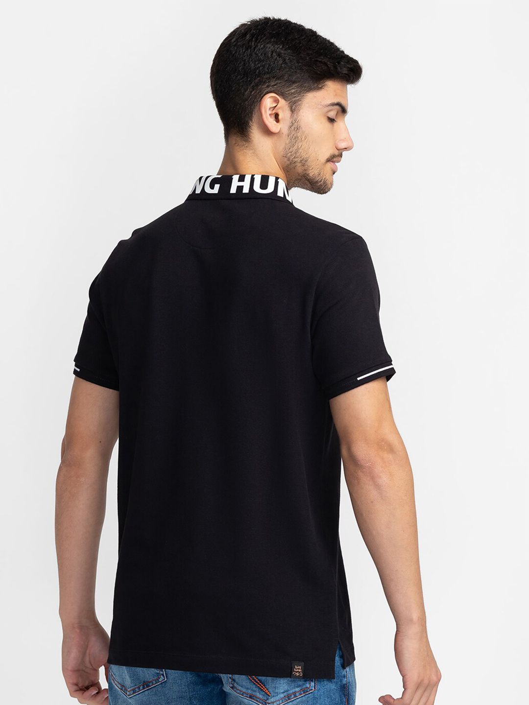Being Human Polo Collar Regular Sleeves T-shirt