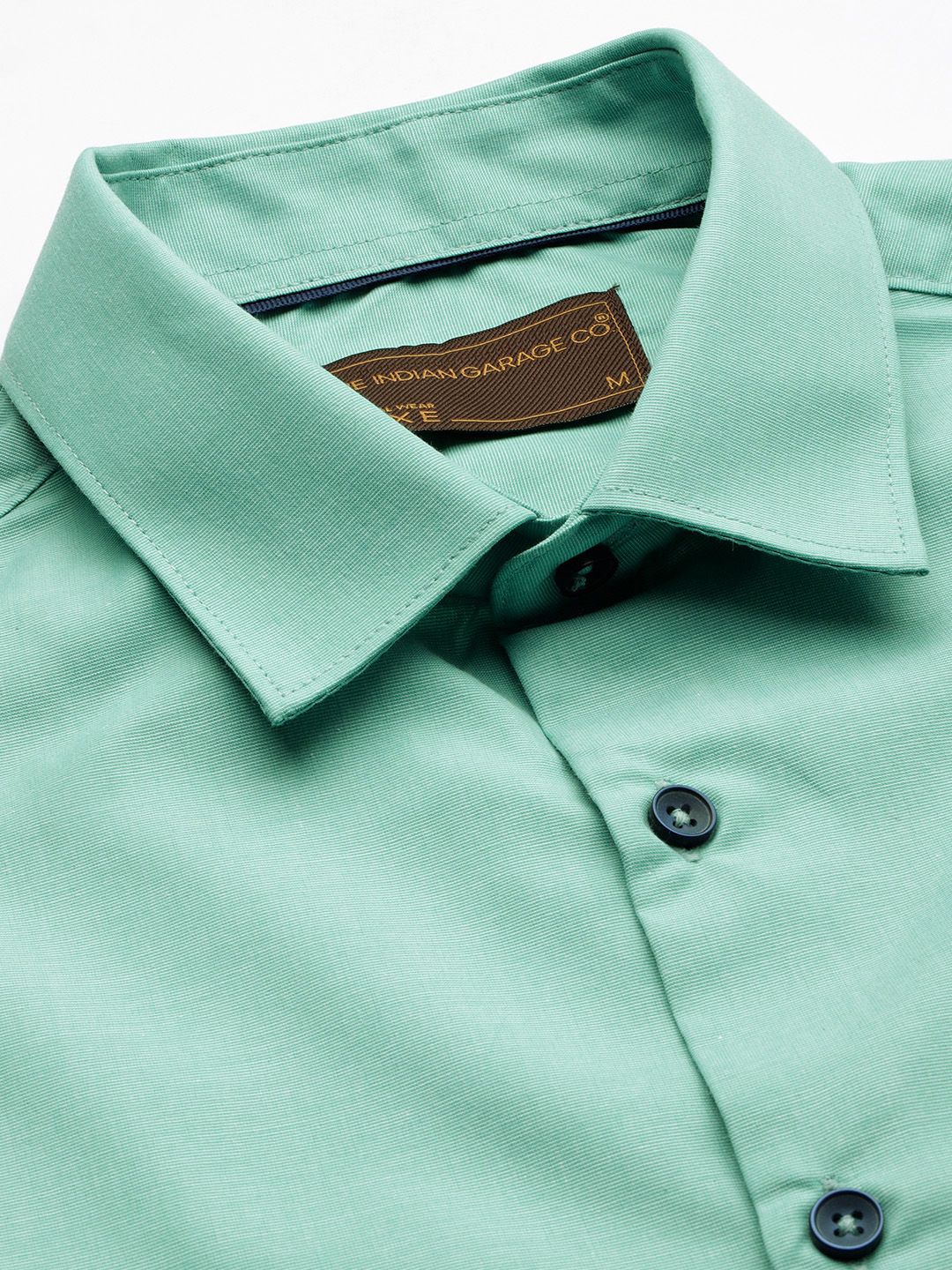 The Indian Garage Co. X Luxe Men Solid Slim Fit Opaque Formal Shirt