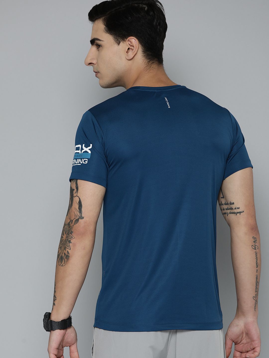 HRX by Hrithik Roshan Typography Printed Rapid-Dry Training T-shirt