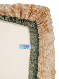 Myntra Elegant Homes Berwarna Krim Bunga 400 TC Cadar King dengan 2 Sarung Bantal
