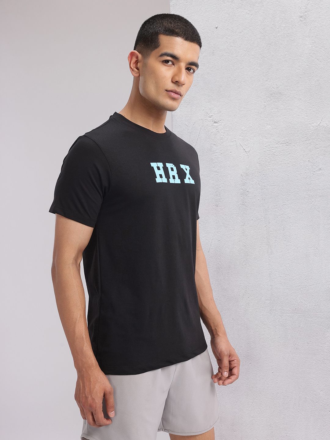 HRX by Hrithik Roshan Brand Logo Printed Training T-shirt