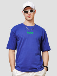 ADRO Lelaki Grafik Bercetak T-Shirt Bersaiz Besar Kapas Leher Bulat