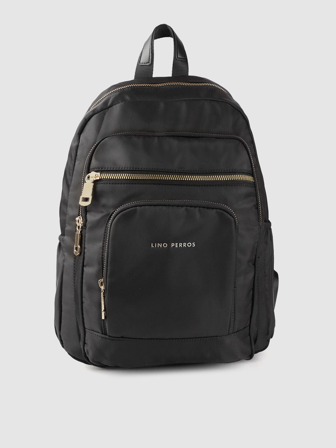 Lino Perros Women Black Solid Backpack