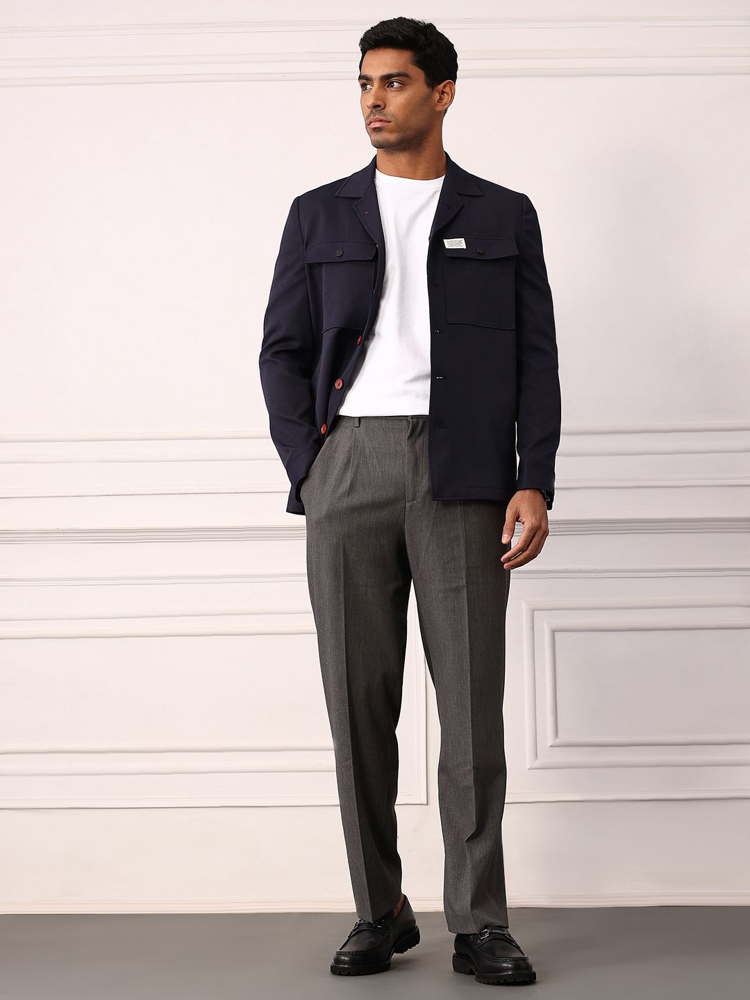 Mr Bowerbird Double Pocket Resort Collar Tailored Jacket