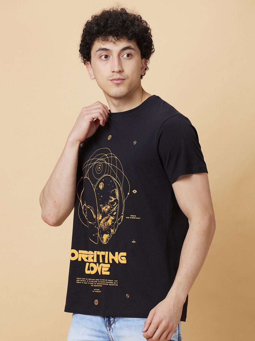 Being Human Men Printed Extended Sleeves T-shirt