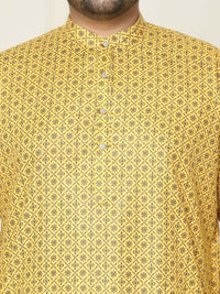 SOJANYA PLUS Floral Embroidered Thread Work Cotton Linen Straight Kurta with Pyjamas
