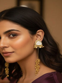 PANASH Triangular Drop Earrings