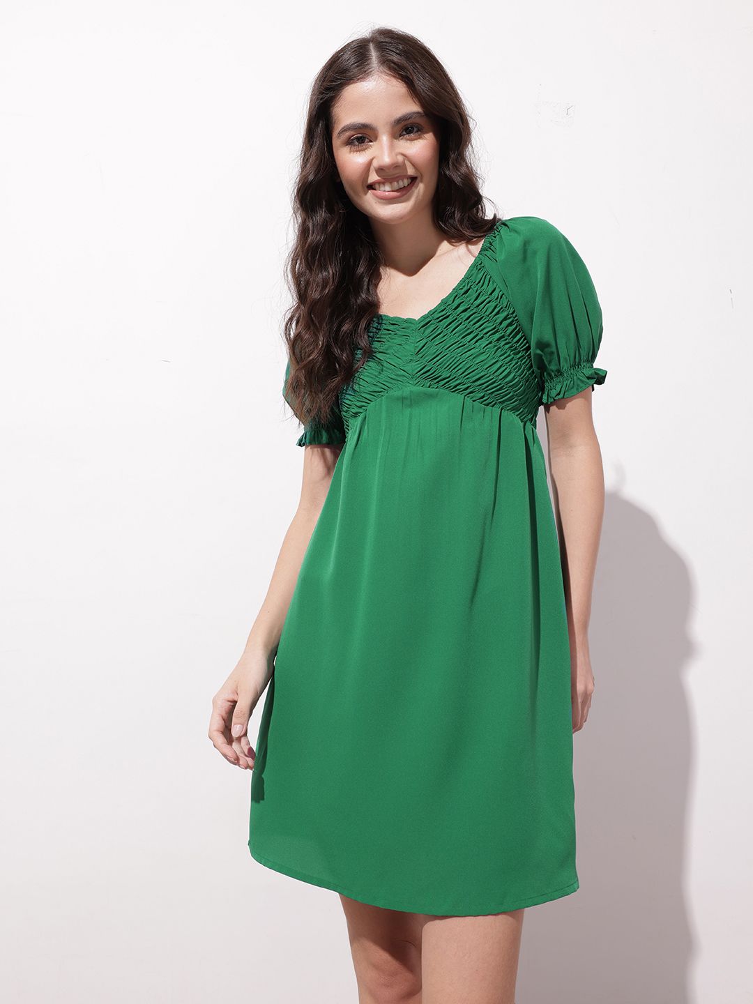 DressBerry Effortless Elegance Smocked Empire Dress