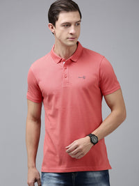 SPYKAR Men Polo Collar Pure Cotton Slim Fit T-shirt