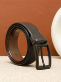 Teakwood Leathers Men Textured Leather Reversible Belt