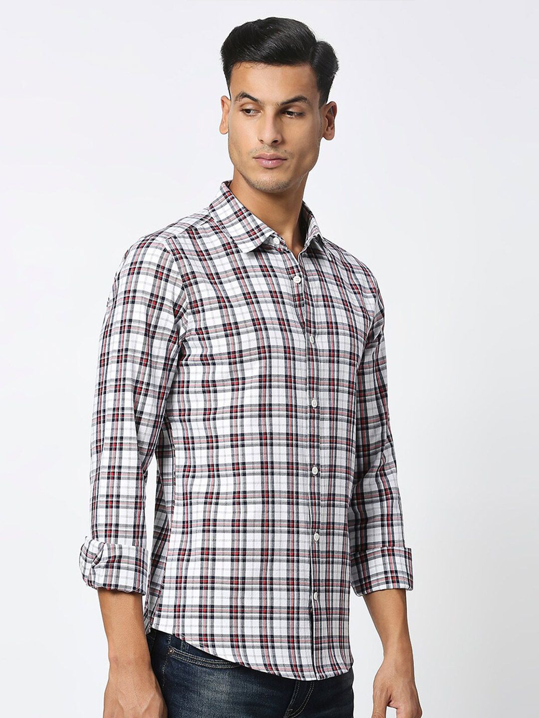 Being Human Slim Fit Cotton Casual Shirt