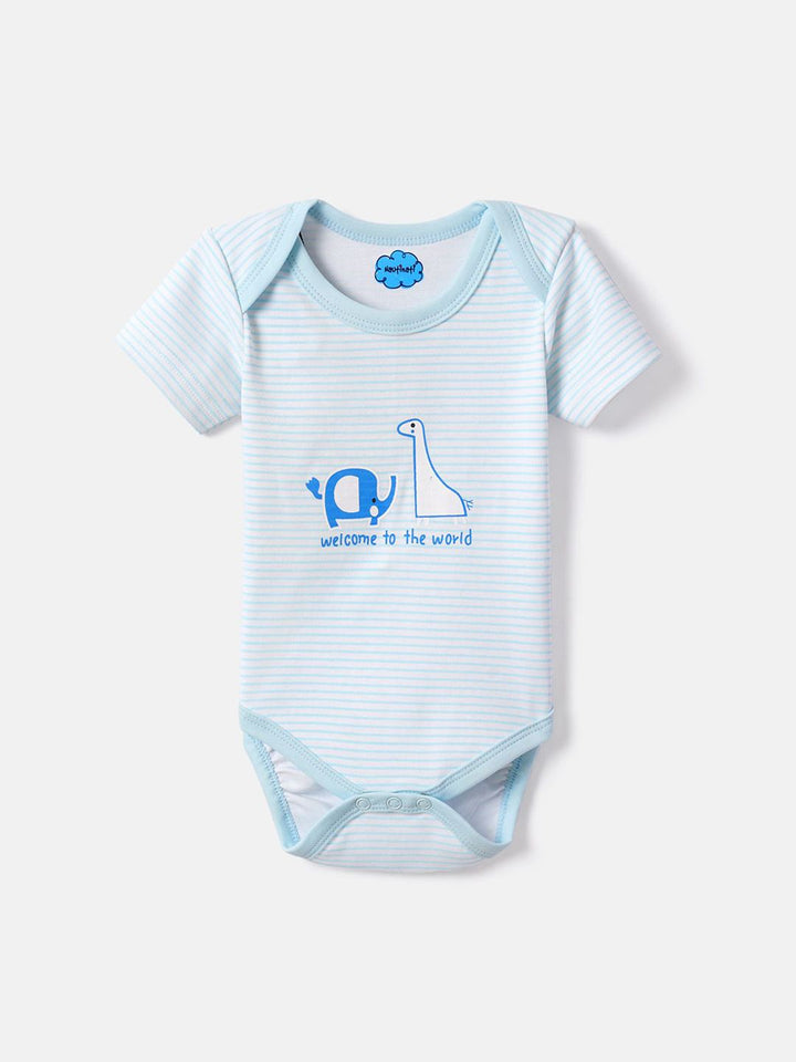 Nauti Nati Bayi -Pcs dicetak bodysuit kapas lembut tulen