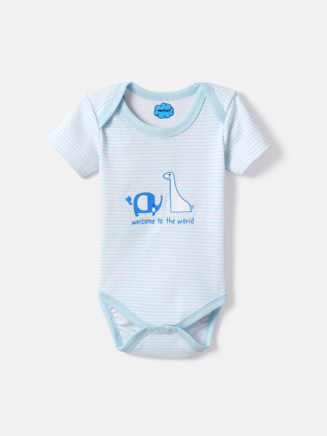 Nauti Nati Bayi -Pcs dicetak bodysuit kapas lembut tulen