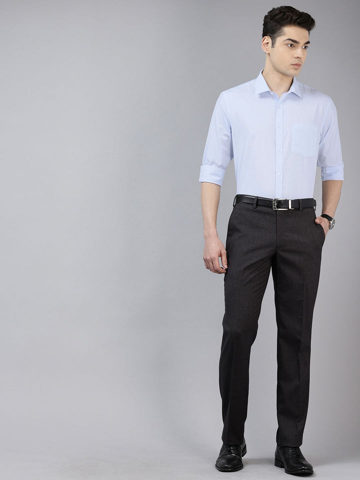 Park Avenue Self-Design Slim Fit Formal Shirt